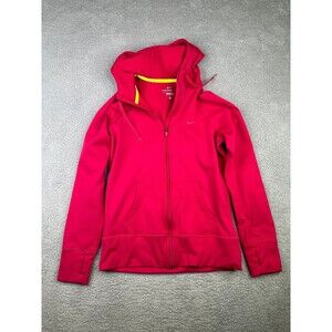 Nike therma fit full zip hoodie jacket hot pink sz medium